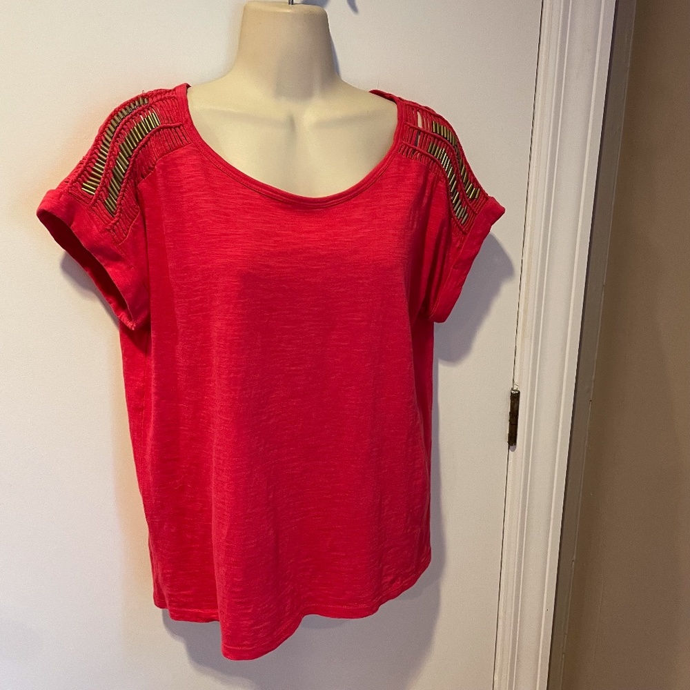 Anthropologie's Akemi + Kin beaded t shirt